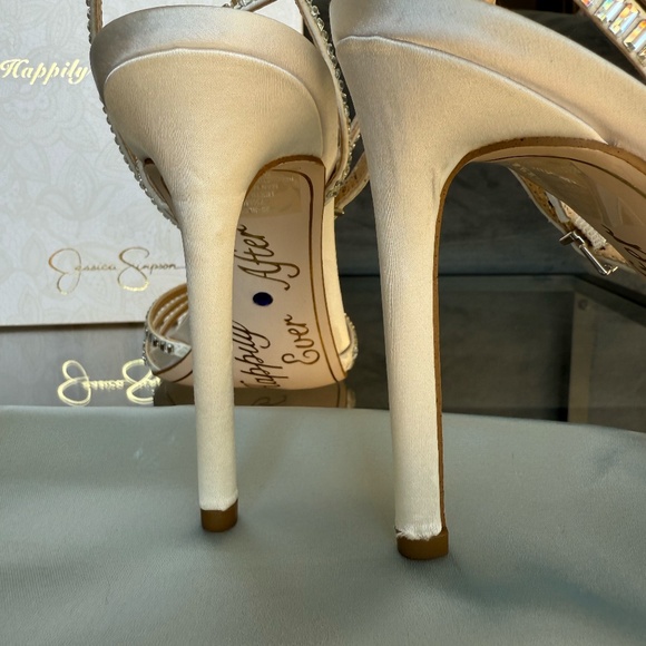 never worn Jessica Simpson glam wedding shoe - Picture 7 of 8